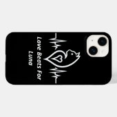 Heartbeat - Katze - Personalisierte Liebe für Haus Case-Mate iPhone Hülle (Rückseite (Horizontal))