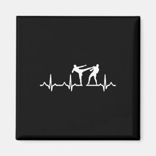 Heartbeat Kickboxing-Shirt Kick Boxing Karate-T-Sh Magnet