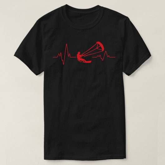 Heartbeat Kitesurfing DZ08 T-Shirt (Design vorne)