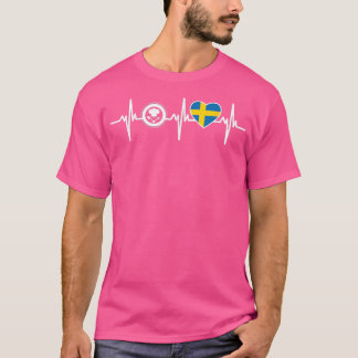 Heartbeat Kochen und SchwedenFunny Koch T-Shirt