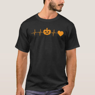 Heartbeat-Kürbis-Scrub-Top-Nurse-Halloween-Kostüm T-Shirt