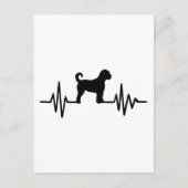 Heartbeat Labradoodle Postkarte (Vorderseite)