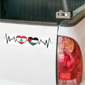 Heartbeat Libanon Palästina Unity Fahnen. Autoaufkleber (Auf Lkw)