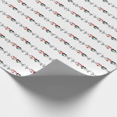 Heartbeat Libanon Palästina Unity Fahnen. Geschenkpapier (Ecke)