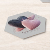 Heartbeat Liebe Drink Untersetzer (angewinkelt)