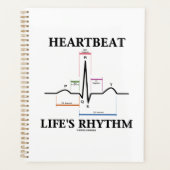 Heartbeat Life's Rhythm EKG EKG Electrocardiogramm Planer (Vorderseite)