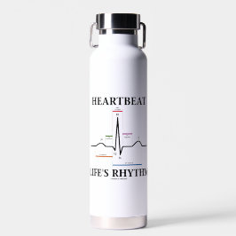 Heartbeat Life's Rhythm EKG EKG Electrocardiogramm Trinkflasche