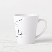 Heartbeat Line Art - Sie sind für immer in meinem  Milchtasse (Rechts)