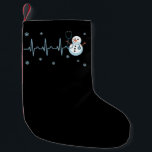 Heartbeat Nurse Snowman Weihnachten Kleiner Weihnachtsstrumpf<br><div class="desc">Heartbeat Nurse Snowman Weihnachten</div>