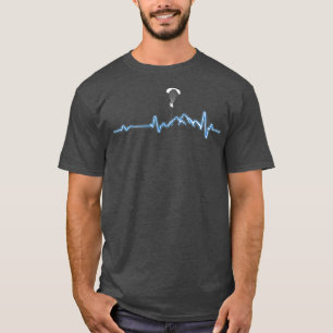 Heartbeat Paragliding-Geschenk T-Shirt