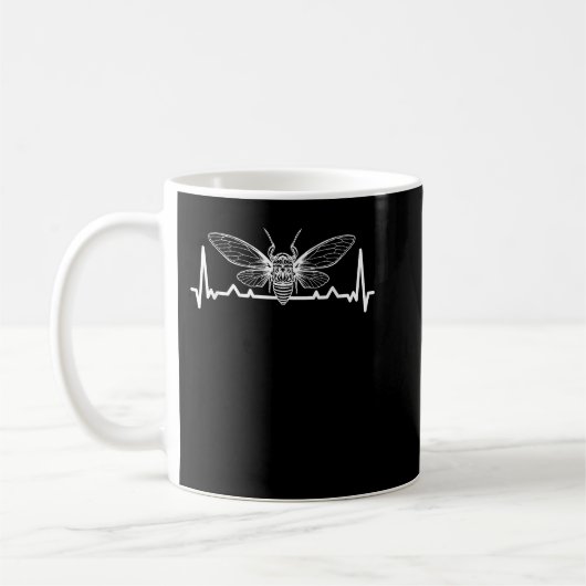 Heartbeat Periodical Cicada Kaffeetasse (Links)