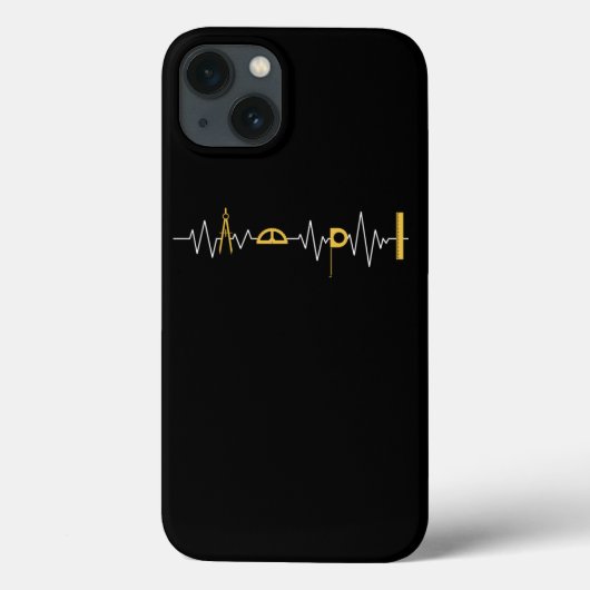 Heartbeat-Puls für Architekturarchitektur Case-Mate iPhone Hülle (Rückseite)