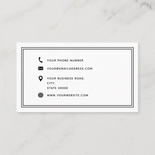 Heartbeat Pulse Heart EKG EKG Caregier Visitenkarte (Rückseite)