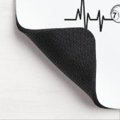 Heartbeat Rack Pool Billiard Player Billiard Cue Mousepad (Ecke)
