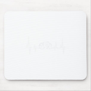 Heartbeat Rack Pool Billiard Player Billiard Cue Mousepad