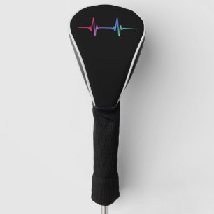 Heartbeat Regenbogen Stolz LGBTQ Verbündeter Golf Headcover