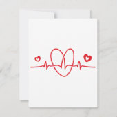 Heartbeat RSVP Karte (Rückseite)