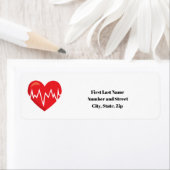 Heartbeat-Rücksendeadressen-Aufkleber für Tierärzt (Insitu)