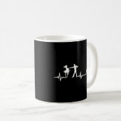 Heartbeat Salsa Cuba Kaffeetasse (VorderseiteRechts)