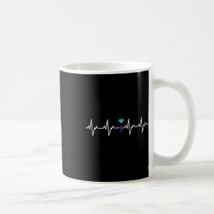 Heartbeat Semicolon Gift Suicide Prevention Awaren Kaffeetasse