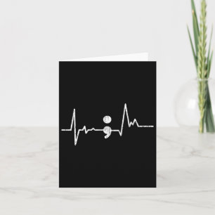 Heartbeat Semicolon Suicide Prevention Awareness G Karte