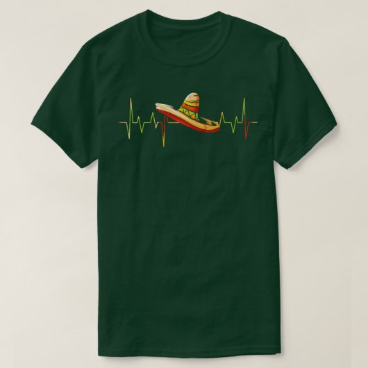Heartbeat Sombrero Heartbeat Mexico Cinco T-Shirt (Design vorne)