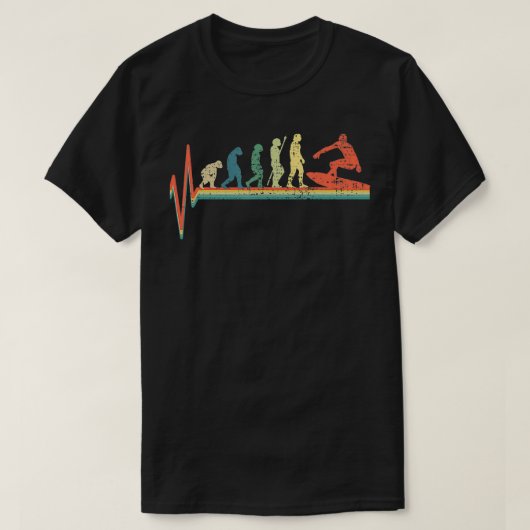 Heartbeat Surf Geschenk T-Shirt (Design vorne)