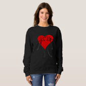 heartbeat sweatshirt (Vorne ganz)