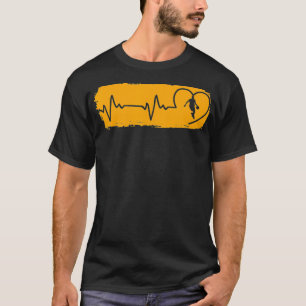 Heartbeat Team Players spielen Sportliga Basketbal T-Shirt