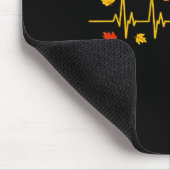 Heartbeat Turkey Funny Nurse Thanksgiving Fall Des Mousepad (Ecke)