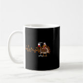 Heartbeat Turkey Nurse Erntedank Scrub Top Fall Kaffeetasse (Links)
