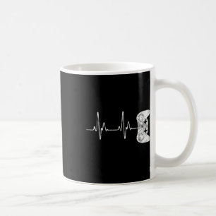 Heartbeat Video Game Lover Shirt Kaffeetasse