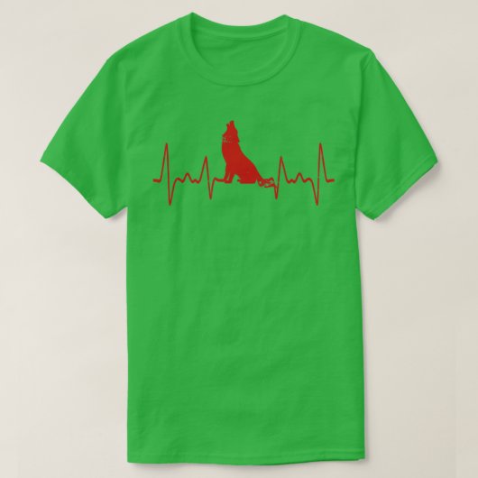 Heartbeat Wolf T-Shirt (Design vorne)