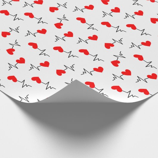 Heartbeat Wrapping Paper Geschenkpapier (Ecke)