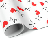 Heartbeat Wrapping Paper Geschenkpapier (Rolleneckpunkt)