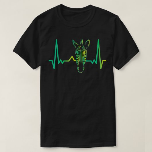 Heartbeat Zebra T-Shirt (Design vorne)