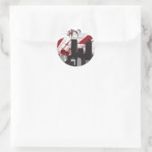 HeartBeats Productions Skyline Sticker (Tasche)