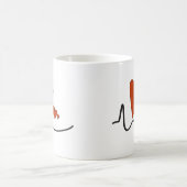 Heartbeats-Tasse Kaffeetasse (Mittel)
