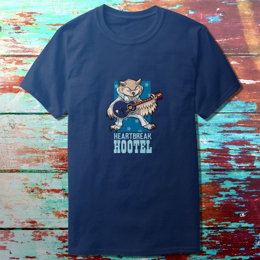 Heartbreak Hotel Funny Rock Star Cartoon T-Shirt