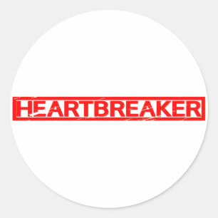 Heartbreaker-Briefmarke Runder Aufkleber