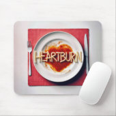 Heartburn Spaghetti Dinner Mousepad (Mit Mouse)
