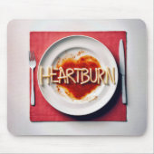 Heartburn Spaghetti Dinner Mousepad (Vorne)