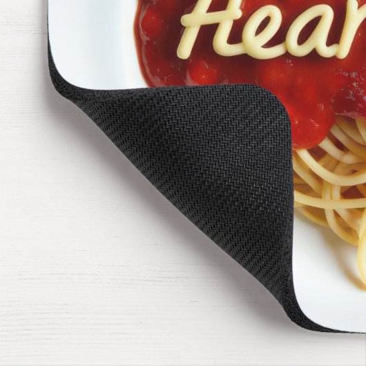 Heartburn Spaghetti Dinner Mousepad (Ecke)