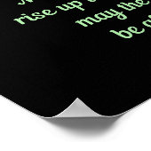 Heartfelt an einem irischen Segen für eine glückli Poster (Ecke)