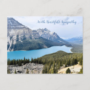 Heartfelt Beileid Mountain Fotografy Postcard Postkarte
