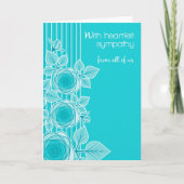 Heartfelt Beileid vom Gruppen-Geschäft oder Karte (Vorderseite)