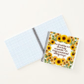 Heartfelt Bestie Quote Spiral Notebook Notizblock (Innenseite)