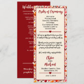 Heartfelt Blooms Hochzeitsprogramm Programm (Vorne/Hinten)