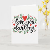 Heartfelt Botanical Love Card Karte (Gelbe Blume)