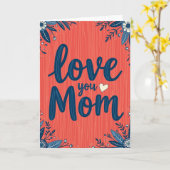 Heartfelt Botanical Mom Card Karte (Gelbe Blume)